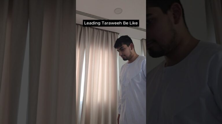 Leading Taraweeh Be Like…