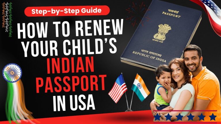 How to Renew Minors Indian Passport in USA? | 2025 Step-by-Step VFS Guide