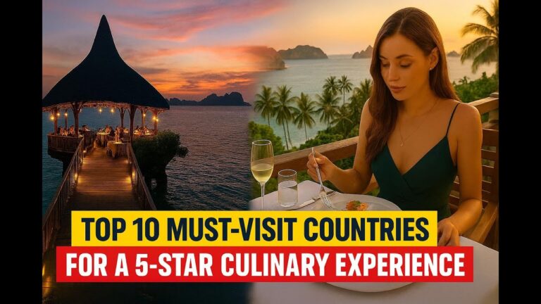 Top 10 Must-Visit Countries for a 5-Star Culinary Experience