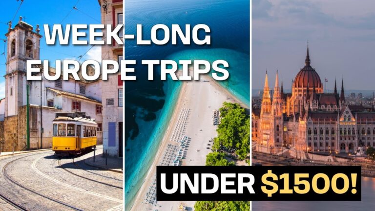 3 Week-Long Europe Trips for Less Than $1,500 (Flights Included!)