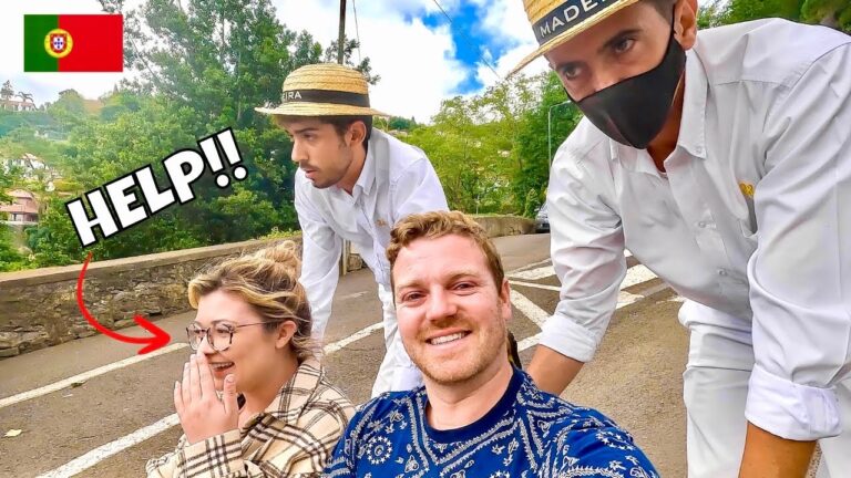 FUNCHAL TOBOGGAN RIDE in Monte MADEIRA 🇵🇹