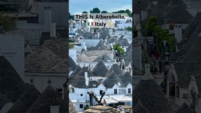 Walking Through Alberobello’s Fairytale Trulli 🇮🇹 ✨ #shorts #italytravel  #alberobello #puglia