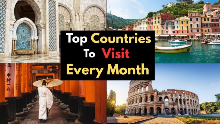 TOP COUNTRIES to Visit Every Month / Best Time to Travel