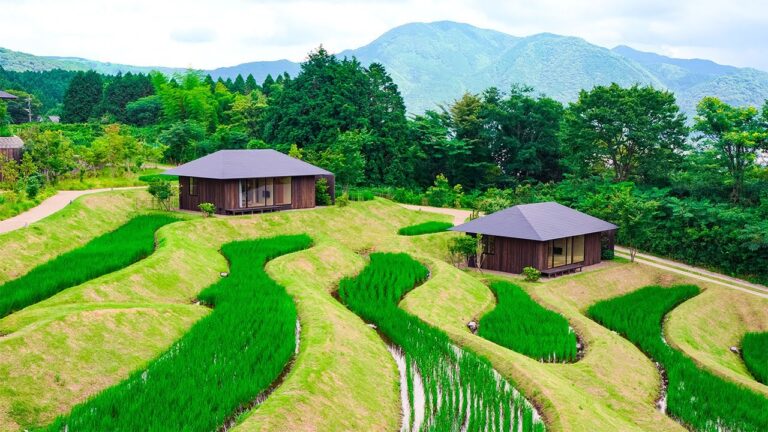 Japan’s Only Hot Spring Ryokan with Its Own Rice Terraces | KAI Yufuin