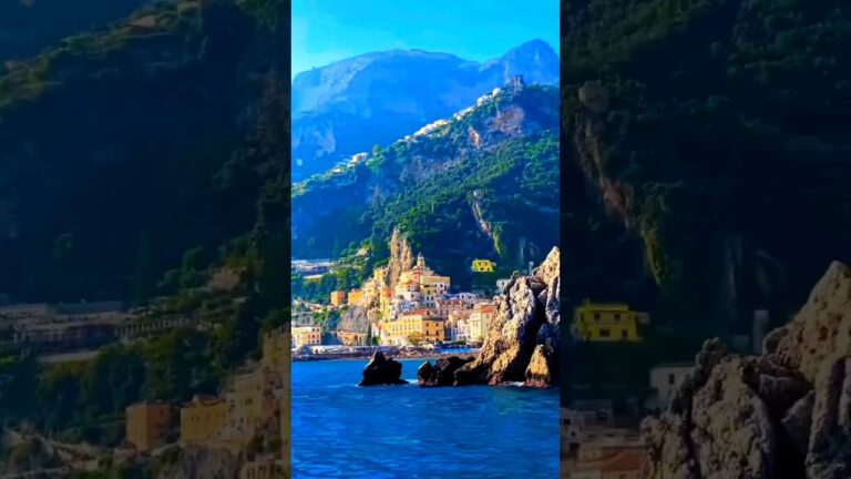 Amazing coast in Italy #shorts/意大利阿马尔菲海岸/義大利阿馬爾菲海岸
