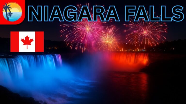 Niagara Falls Canada Night Walk LIVE