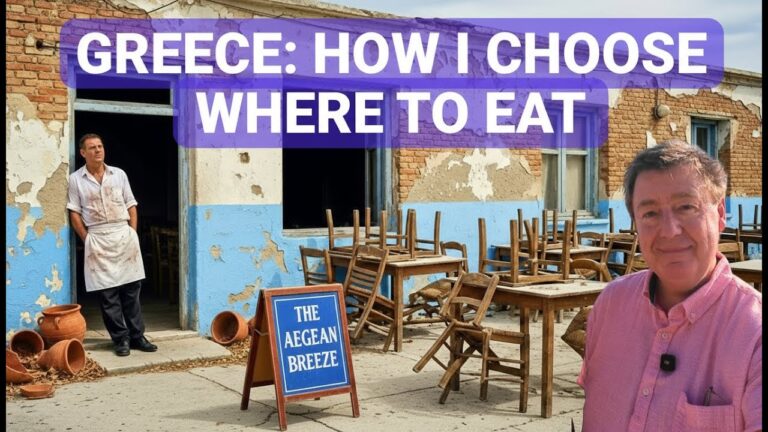 GREECE NEVER Eat Bad FOOD on HOLIDAY Again –  How I Choose A Place