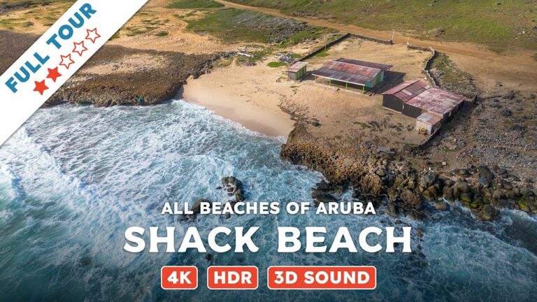 Shack Beach, Aruba — Beach Walking Videos of ALL Beaches of Aruba (4K, HDR, 3D Sound)