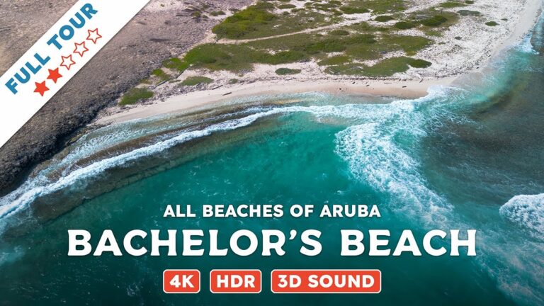 Bachelor's Beach, Aruba — Beach Walking Videos of ALL Beaches of Aruba (4K, HDR, 3D Sound)