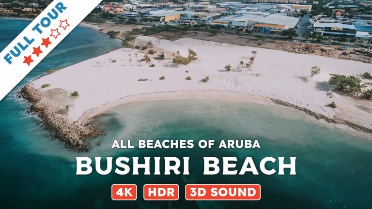 Bushiri Beach, Aruba — Beach Walking Videos of ALL Beaches of Aruba (4K, HDR, 3D Sound)