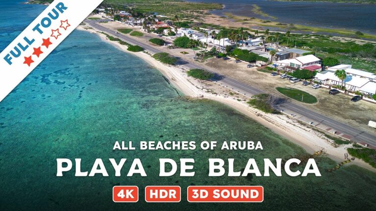 Playa de Blanca, Aruba — Beach Walking Videos of ALL Beaches of Aruba (4K, HDR, 3D Sound)