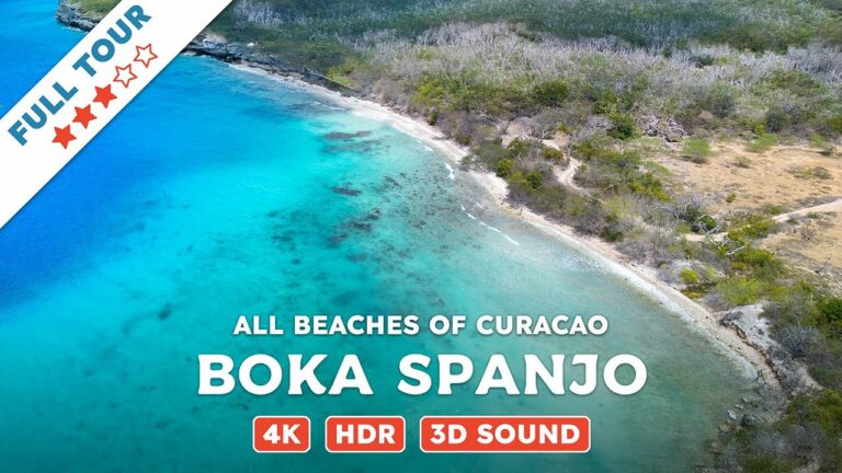 Boka Spanjo, Curacao — Beach Walking Videos of ALL Beaches of Curacao (4K, HDR, 3D Sound)