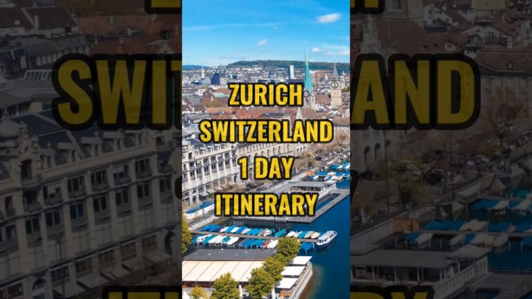 Zurich Switzerland in 24 Hours | 1 Day Itinerary #europe #switzerland #itinerary #shorts #reels