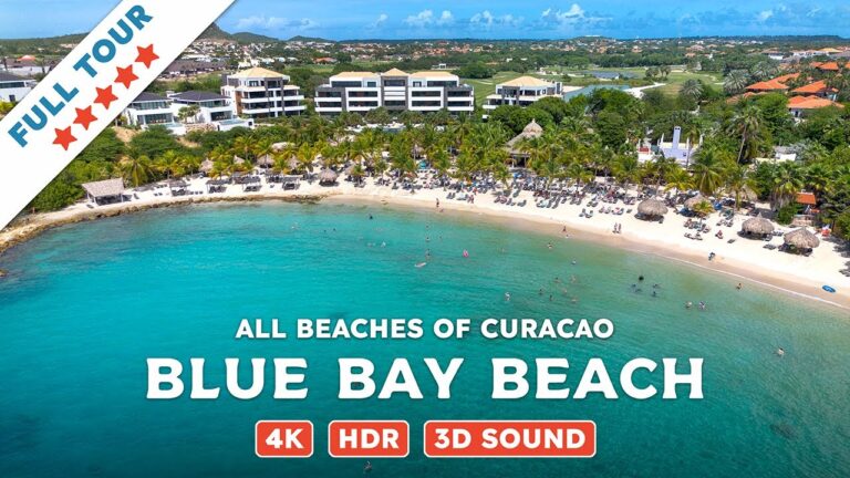 Blue Bay Beach, Curacao — Beach Walking Videos of ALL Beaches of Curacao (4K, HDR, 3D Sound)