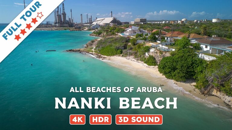 Nanki Beach, Aruba — Beach Walking Videos of ALL Beaches of Aruba (4K, HDR, 3D Sound)
