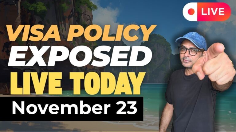 What's REALLY Happening with Thailand's Visa Policy in 2025? | Nov 23 2025 | Live 🔴