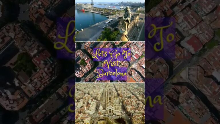 Let's Go To Visit Barcelona Famous for its stunning architecture, food, and beaches #shorts