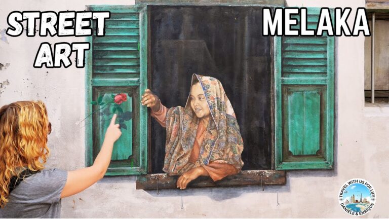 Exploring Malacca’s Street Art 🎨 Colorful Murals in Chinatown & Riverwalk