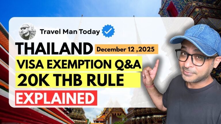 Thailand Visa exemption Q&A: 20000 Baht Cash Rule EXPLAINED for Indian Visitors 🇹🇭- Hindi